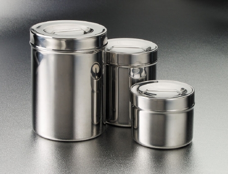 Jar Dressing Sundry Stainless Steel with Strap Handle Lid Unlabeled 2-1/4 Qt 6-1/2 X 5 Inch (1/EA 12/BX) by Dukal Corporation  ID 4233